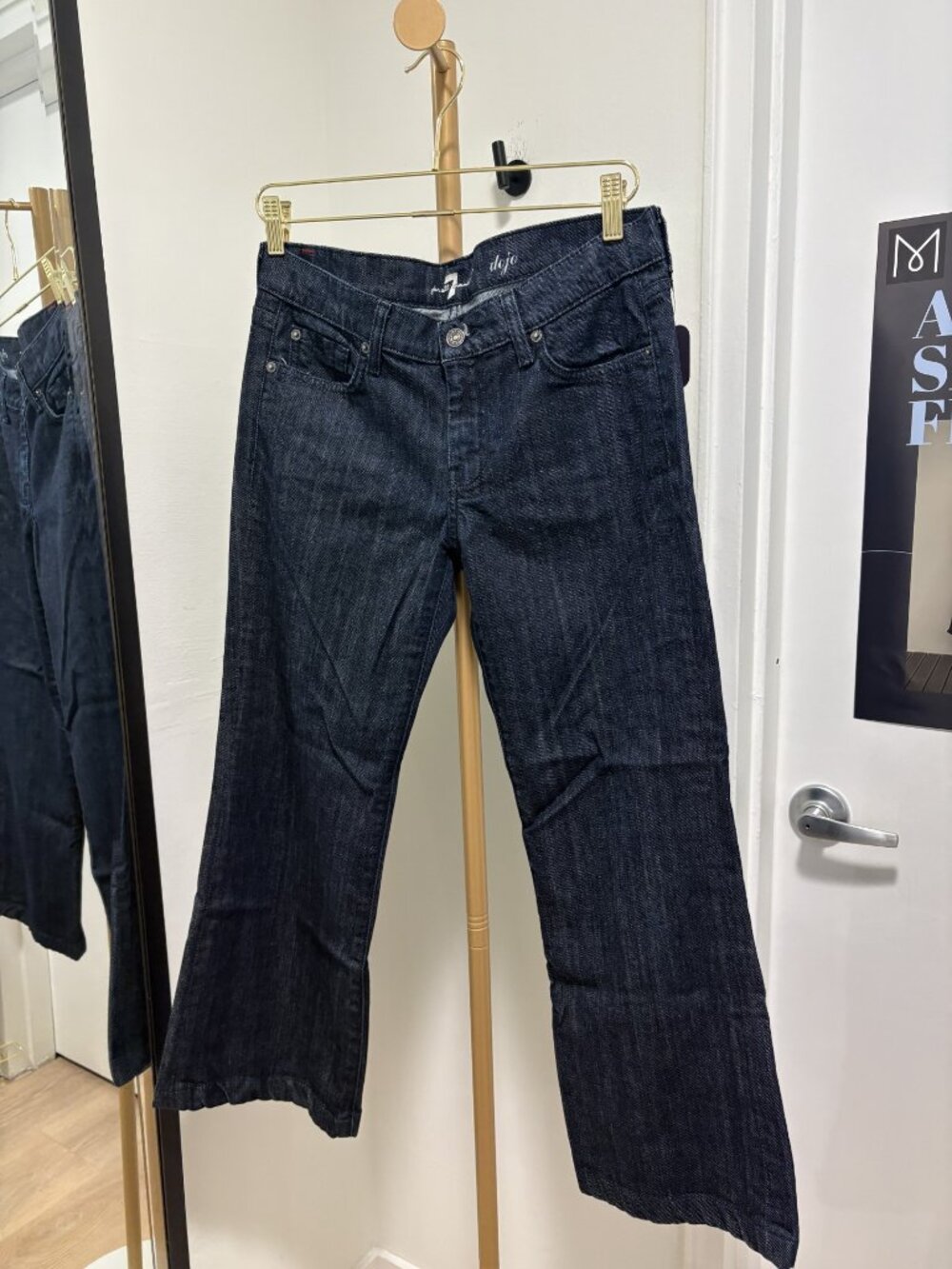 Dark washed 7 For All Mankind Dojo jeans, size 29.